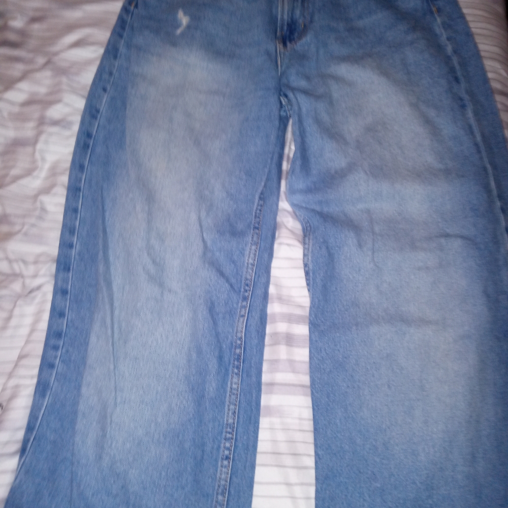 H&M Blue Straight Leg Jeans